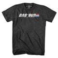 Men's Tee in Charcoal with D.A.D. BOD A Real American Figure graphic