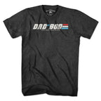 Men's Tee in Charcoal with D.A.D. BOD A Real American Figure graphic