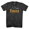 Fraser Boston Skyline Logo Men's Tee in Charcoal featuring iconic Hub skyline design