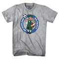 Men's Tee in Gray with No Scotland No Pahty soccer chant graphic