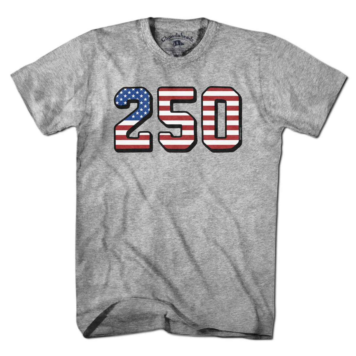 USA 250 American flag Men's Tee in Gray