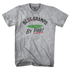 Men's Tee in Gray with Best Gramps By Par golf grandpa graphic