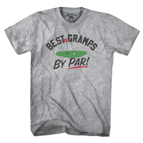 Men's Tee in Gray with Best Gramps By Par golf grandpa graphic