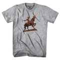 Men's Tee in Gray with The Scottish Were Here heritage graphic