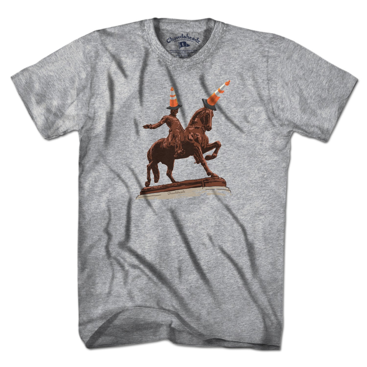 Men's Tee in Gray with The Scottish Were Here heritage graphic