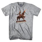 Men's Tee in Gray with The Scottish Were Here heritage graphic