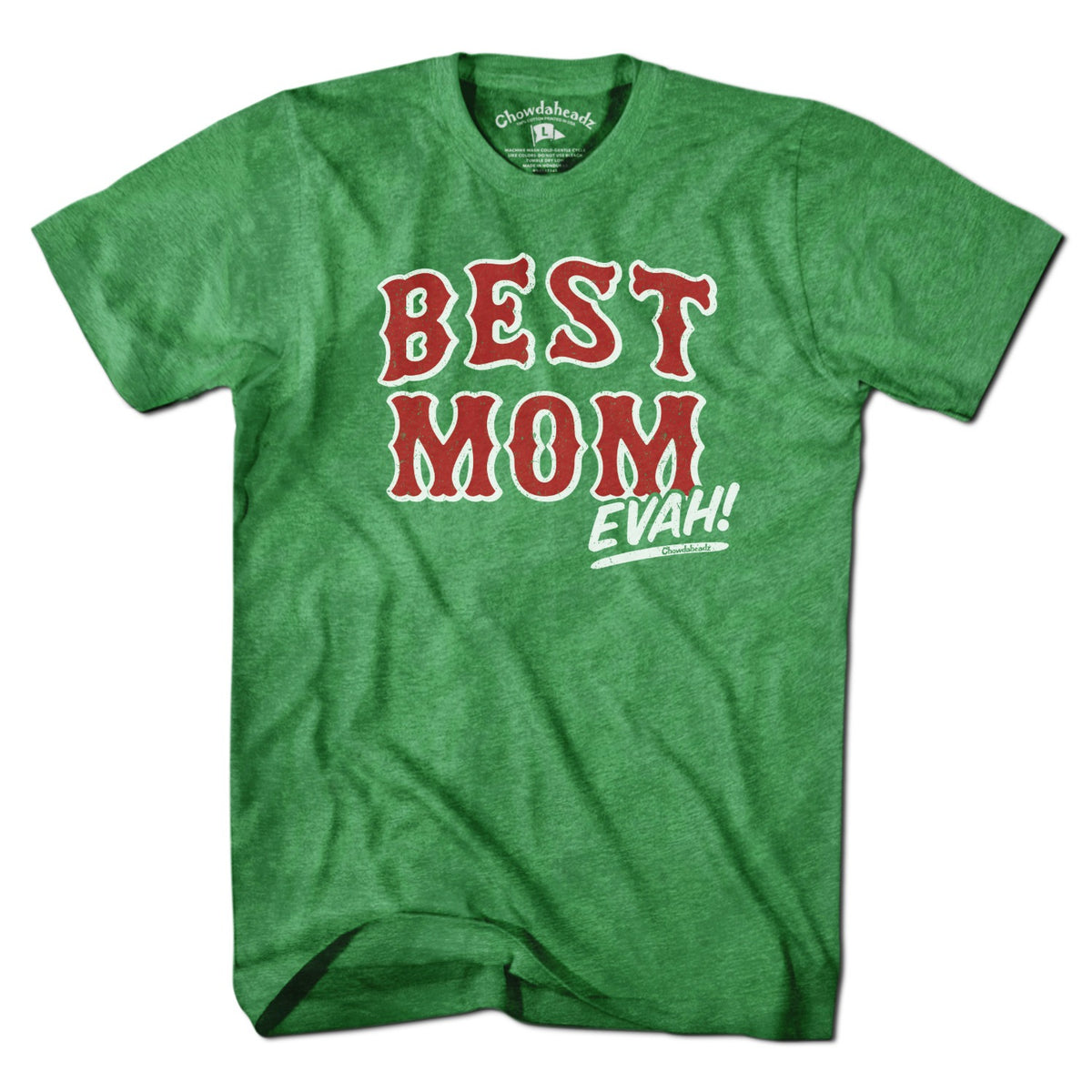 Men's Tee Best Mom Evah Home Team baseball t-shirt in Green