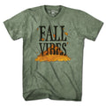 Men's Tee in Military Green with Fall Vibes New England autumn graphic