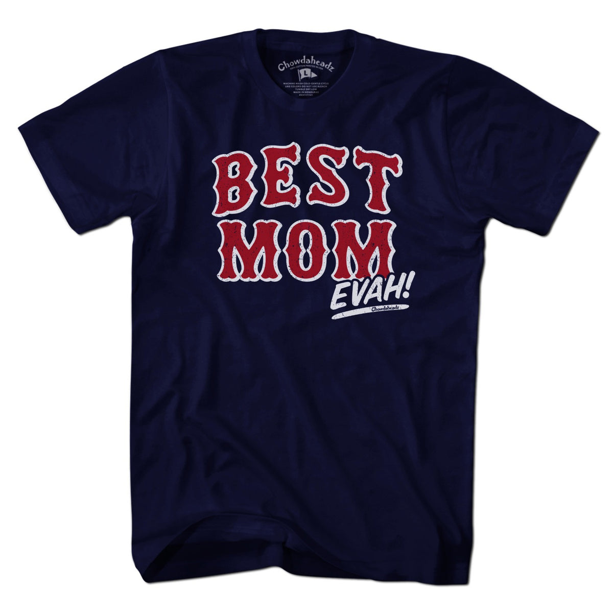 Men's Tee Best Mom Evah Home Team baseball t-shirt in Navy