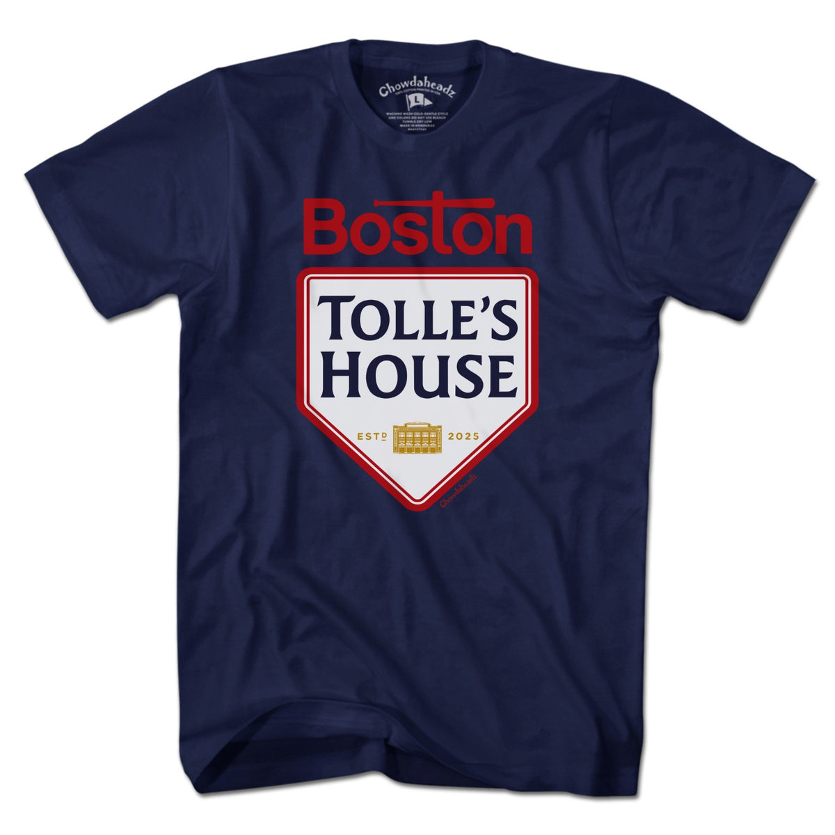 Men's Tee in Navy with Tolle's House Boston Baseball #70 graphic