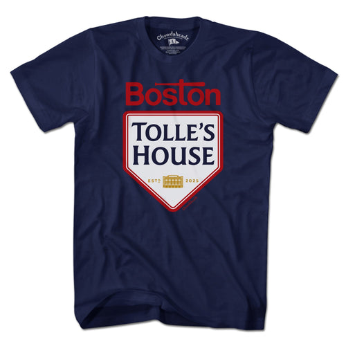 Men's Tee in Navy with Tolle's House Boston Baseball #70 graphic