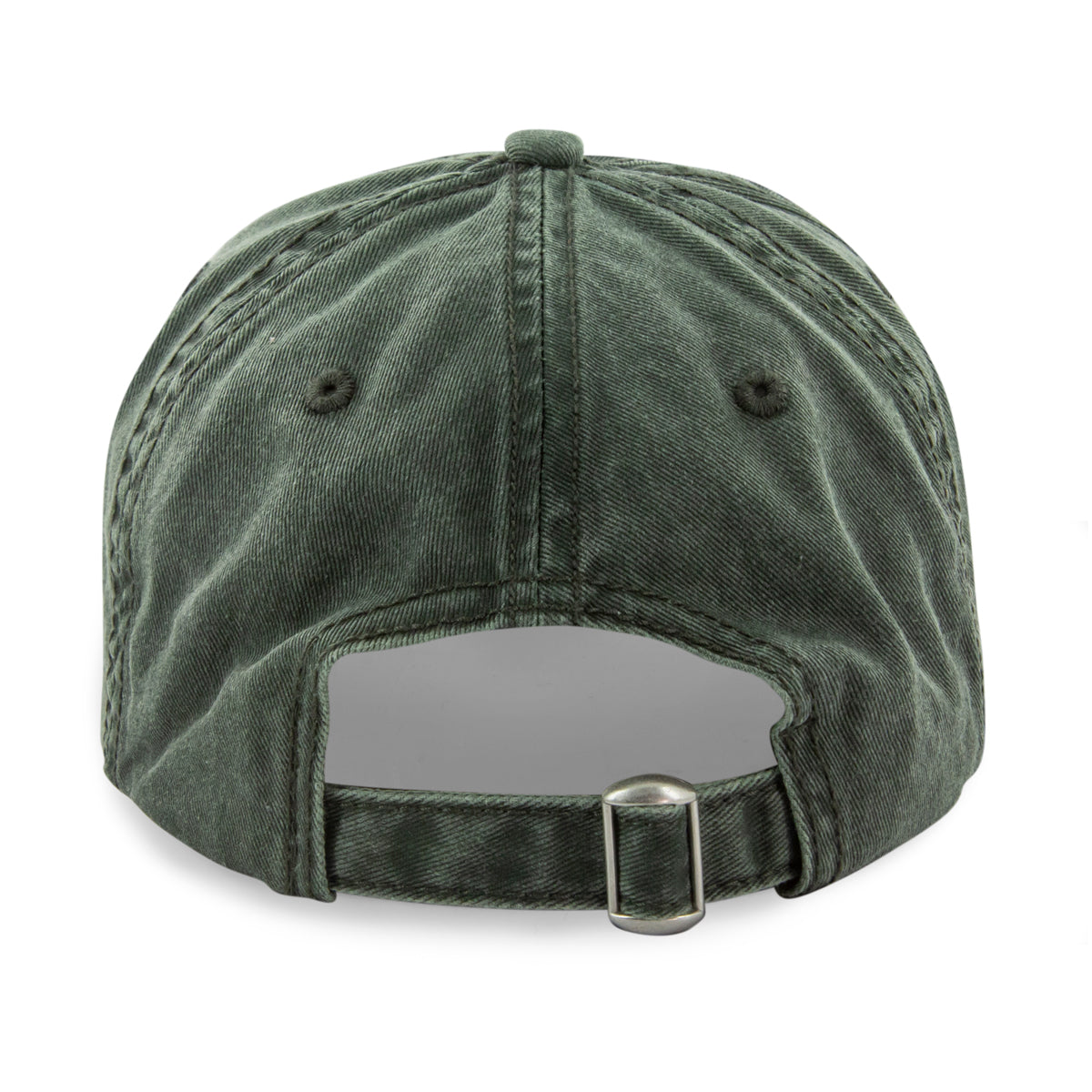 Boston Rainbow Paint leather patch detail on washed dad hat