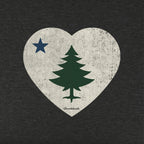 Vintage Maine Heart Youth Hoodie - Chowdaheadz