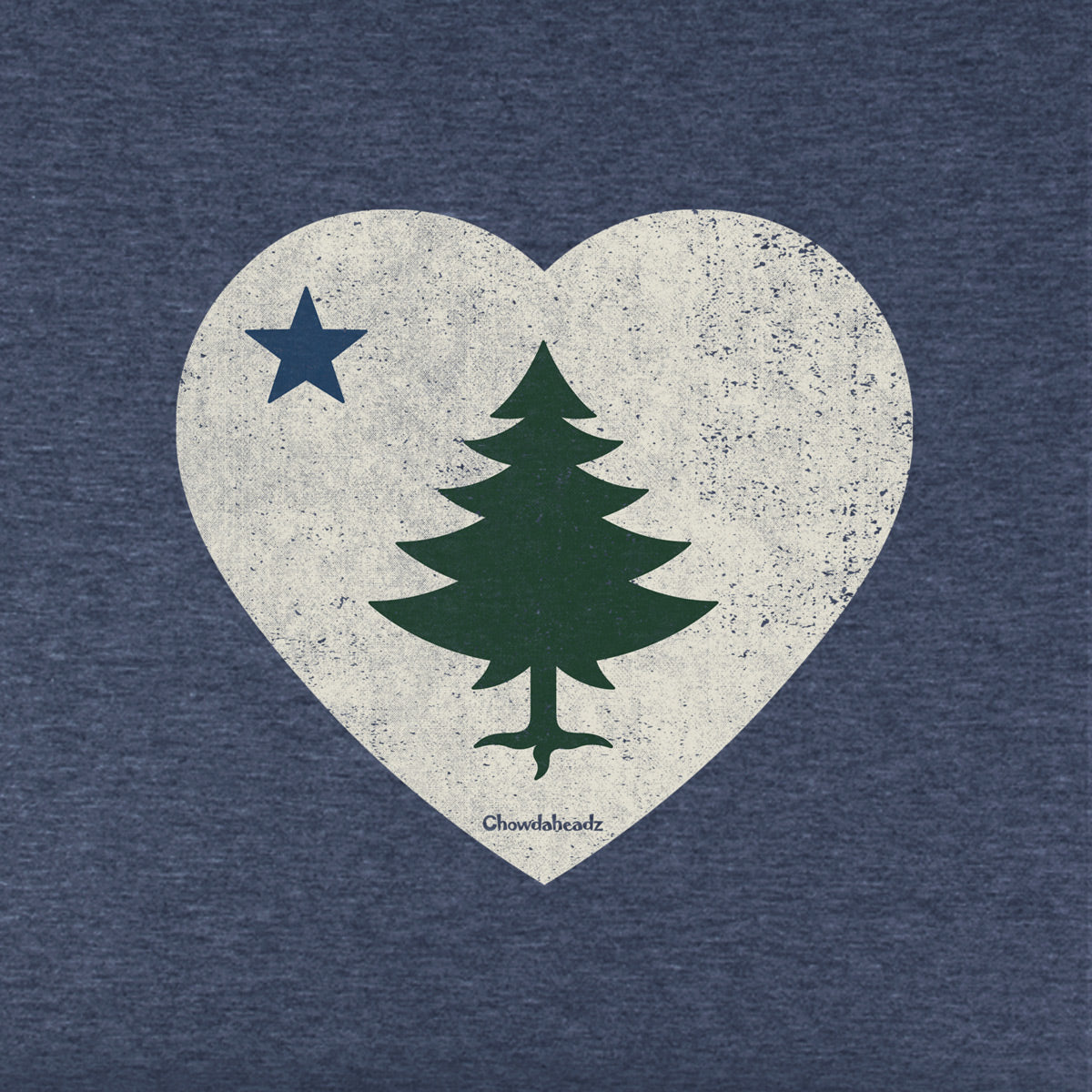 Vintage Maine Heart Youth Hoodie - Chowdaheadz