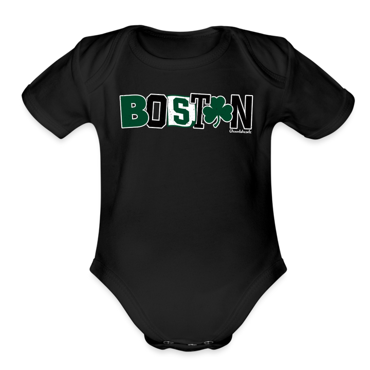 Boston Basketball Pride Infant One Piece - black