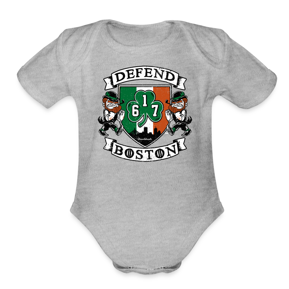 Defend Boston Infant One Piece - heather grey
