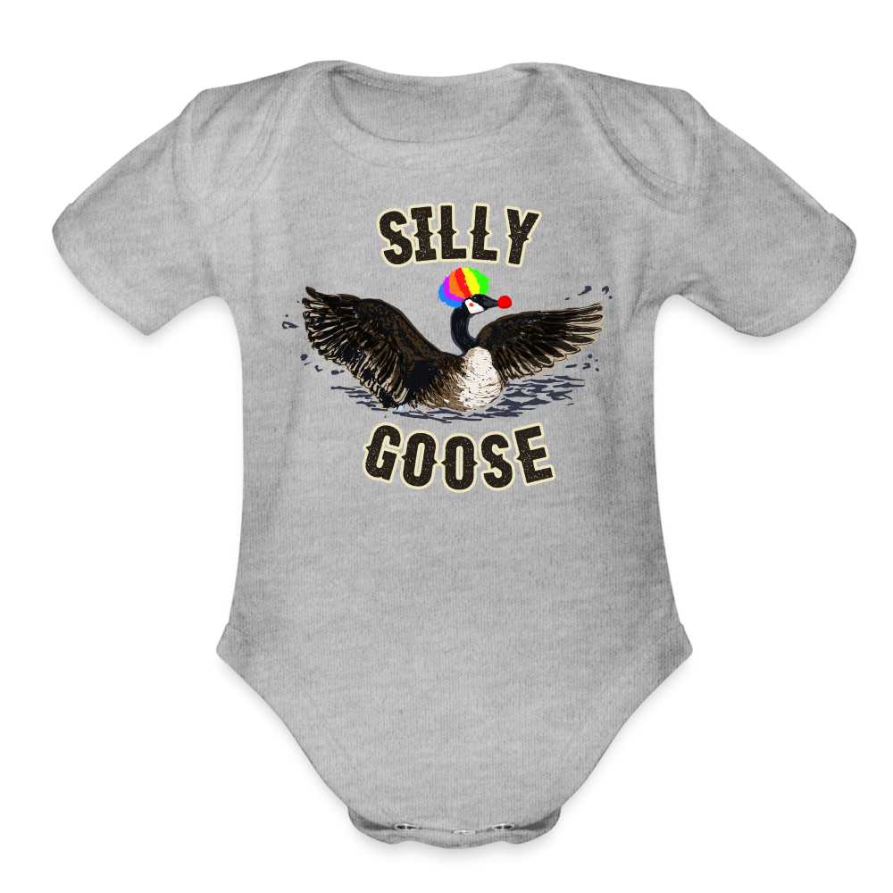 Silly Goose Infant One Piece - heather grey
