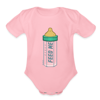 Feed Me Baby Bottle Infant One Piece - light pink