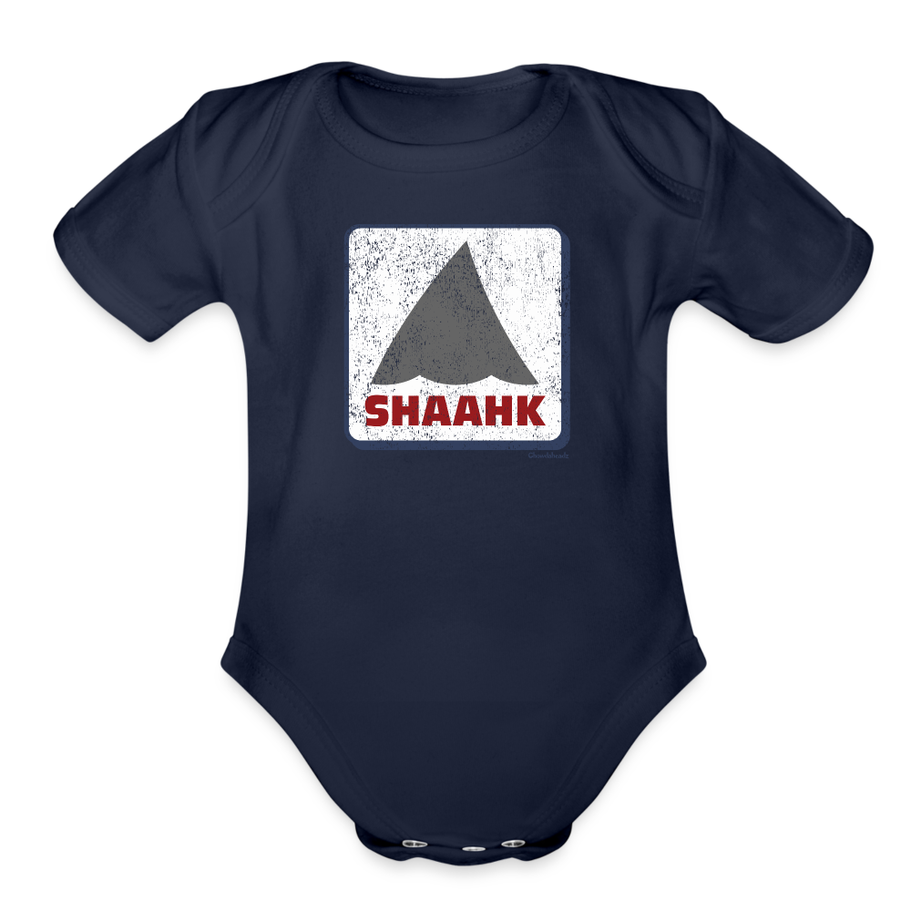 Shaahk Fin Sign Infant One Piece - dark navy