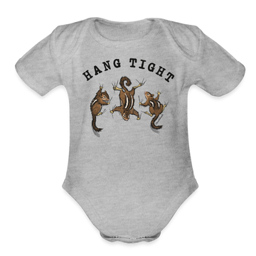 Hang Tight Infant One Piece - heather grey