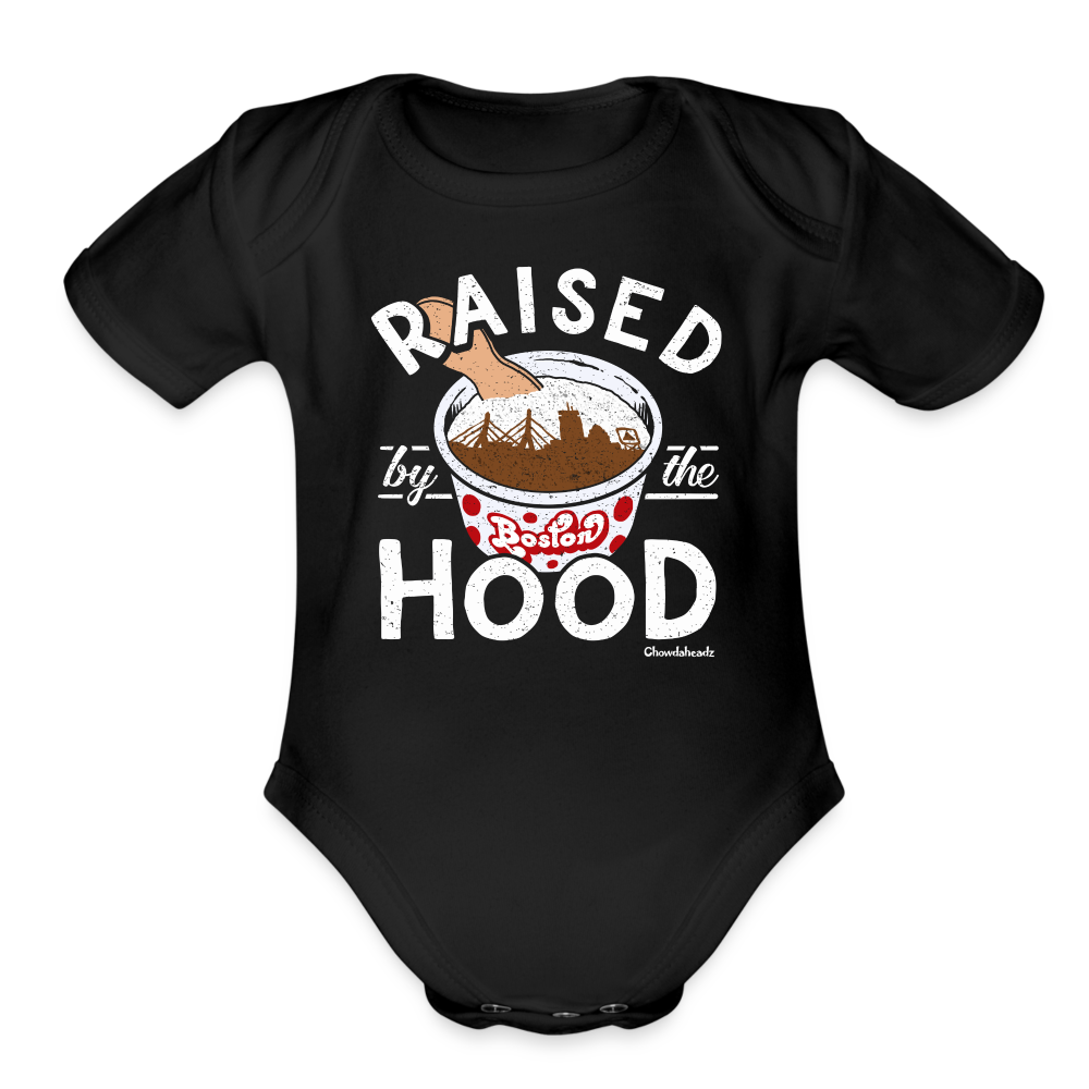 Raised by the Hood Infant One Piece - black