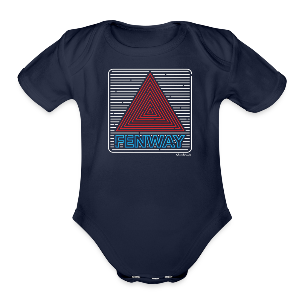Fenway Neon Sign Infant One Piece - dark navy