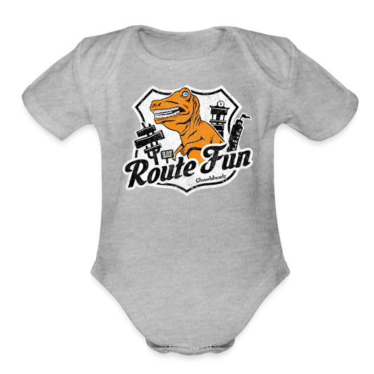 Route Fun Infant One Piece - heather grey