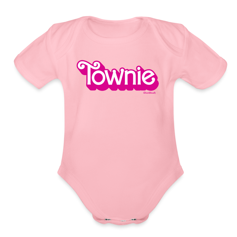 Townie Pink Logo Infant One Piece - light pink