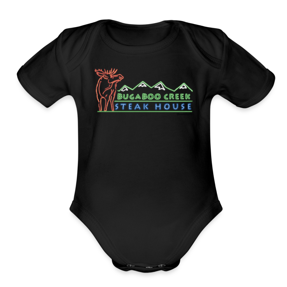 Bugaboo Creek Neon Sign Infant One Piece - black