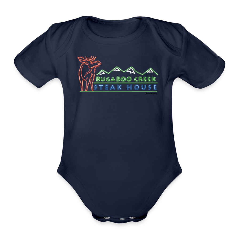 Bugaboo Creek Neon Sign Infant One Piece - dark navy