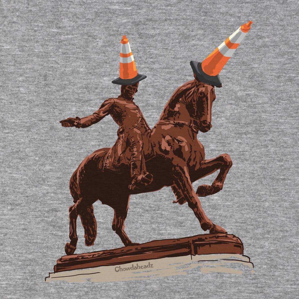 The Scottish Were Here hoodie graphic detail in Gray