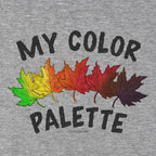 My Color Palette tee graphic detail in Gray