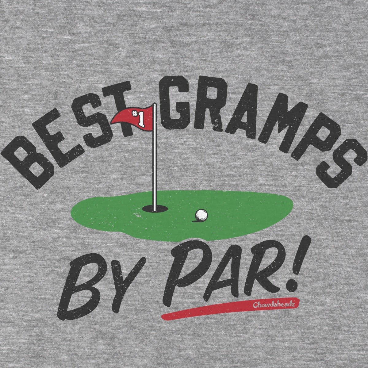 Gray Best Gramps By Par golf graphic zoom detail