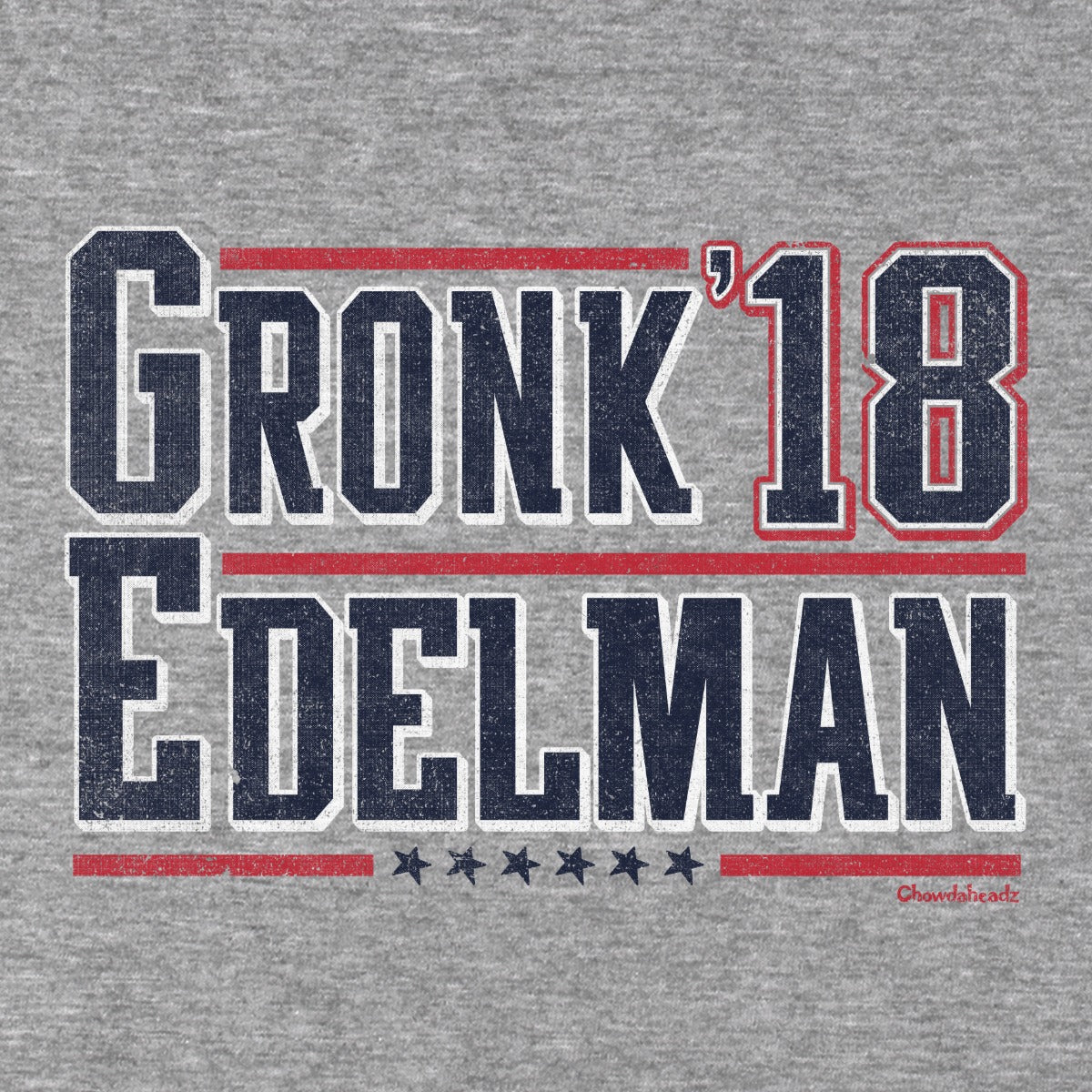 Gronk Edelman '18 tee graphic detail in Gray