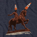 The Scottish Were Here graphic detail in Heather Blue