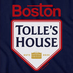 Tolle's House Boston Baseball tee graphic detail in Navy