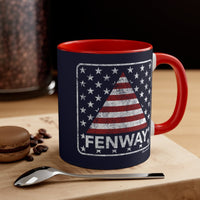 Fenway Stars & Stripes Accent Coffee Mug, 11oz - Chowdaheadz