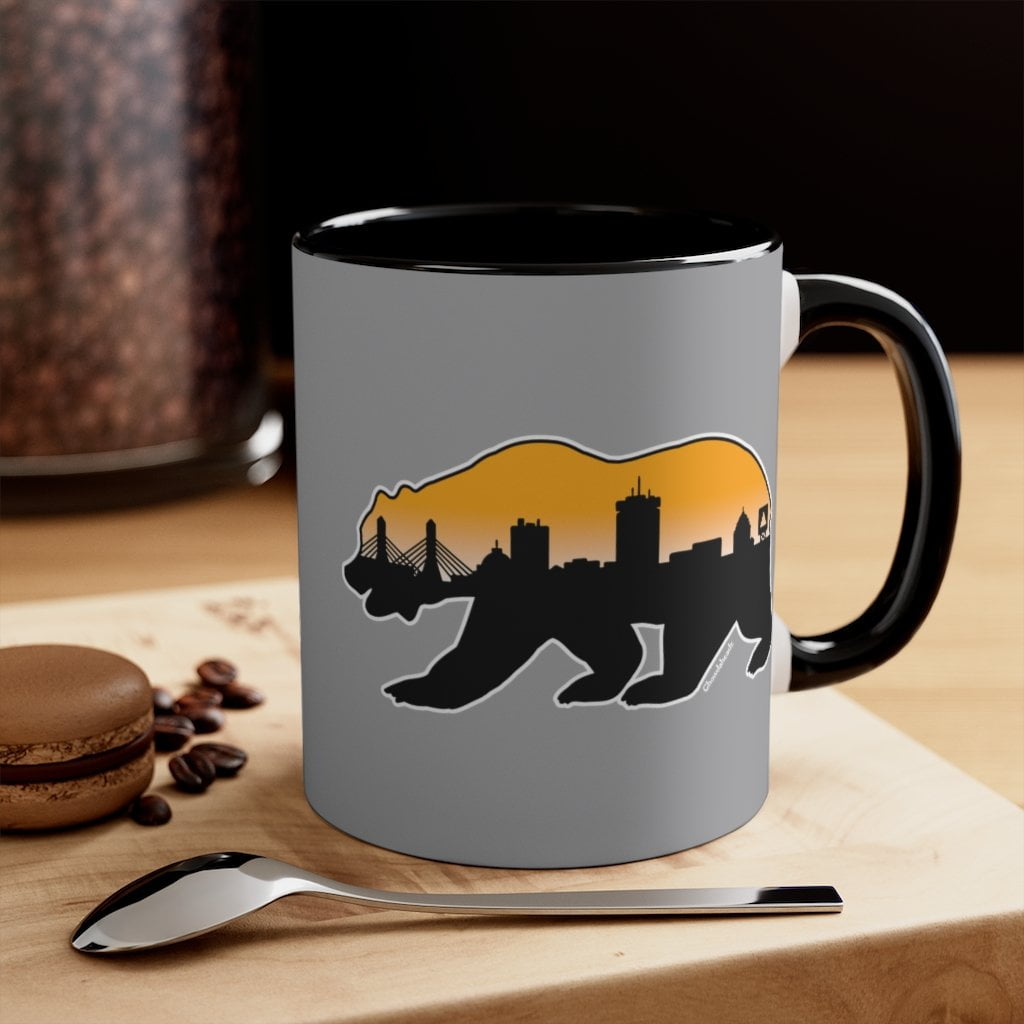 Boston Bear Accent Coffee Mug, 11oz - Chowdaheadz