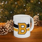 Boston B Black & Gold Sideline 11oz Coffee Mug - Chowdaheadz