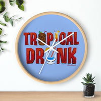 Tropical Drunk Wall clock - Chowdaheadz