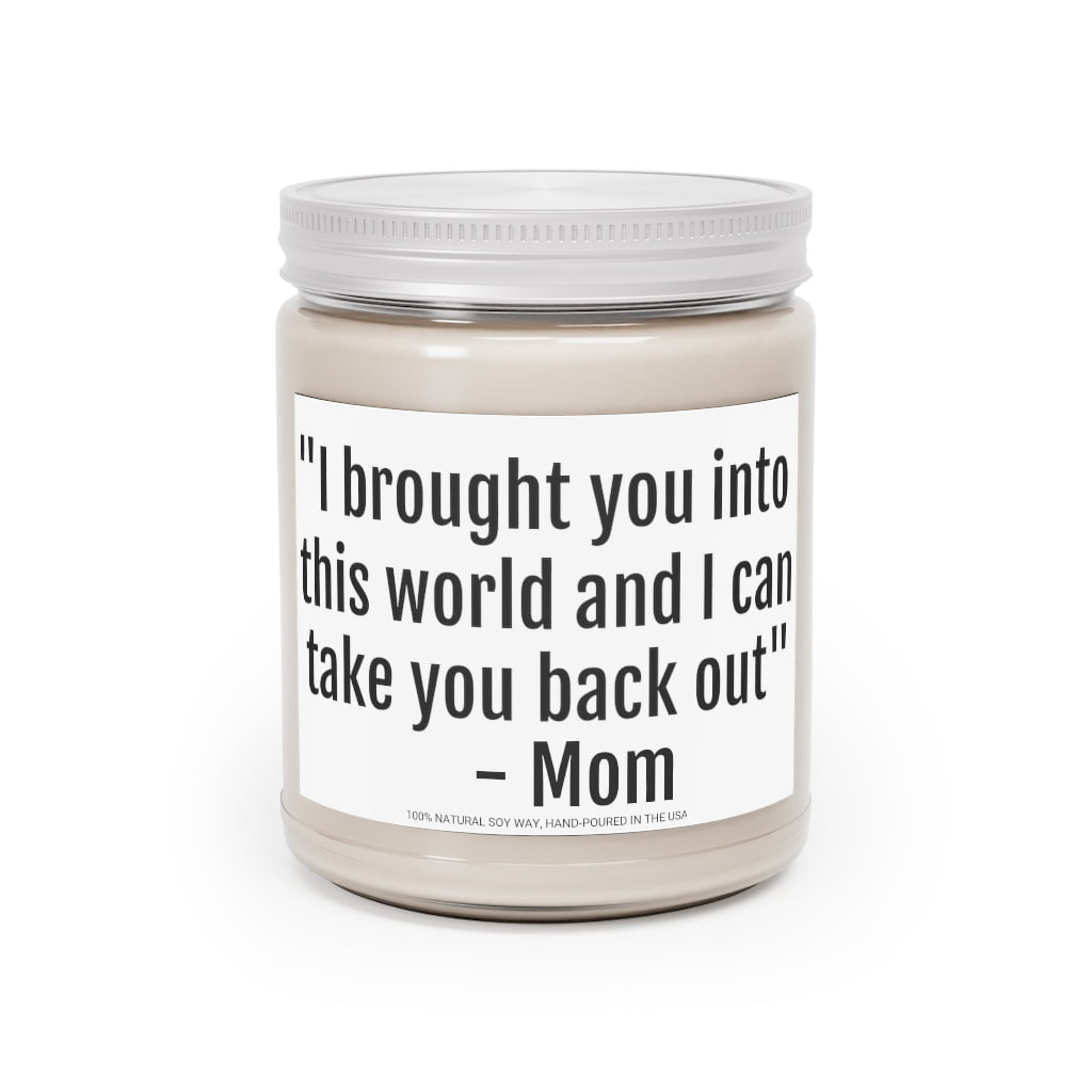 I Brought You Into This World Mom 9oz Candle - Chowdaheadz