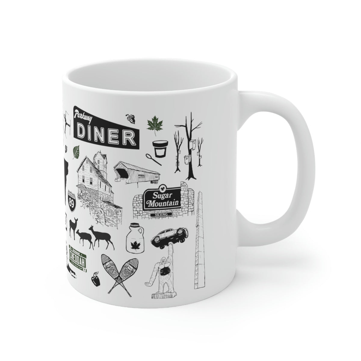 Vermont Tourist Attraction 11oz Coffee Mug - Chowdaheadz