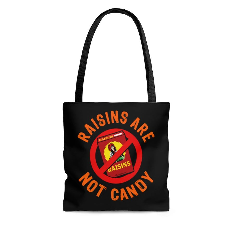 Raisins Are Not Candy Halloween Tote Bag - Chowdaheadz