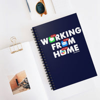 Working From Home Notifications Spiral Notebook - Chowdaheadz