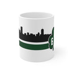 Boston 617 Shamrock Sideline 11oz Coffee Mug - Chowdaheadz