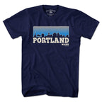 Portland Maine Skyline T-shirt - Chowdaheadz