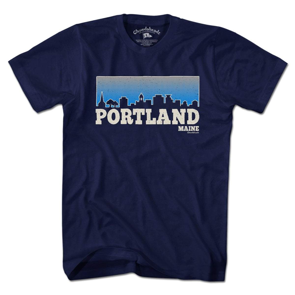 Portland Maine Skyline T-shirt - Chowdaheadz