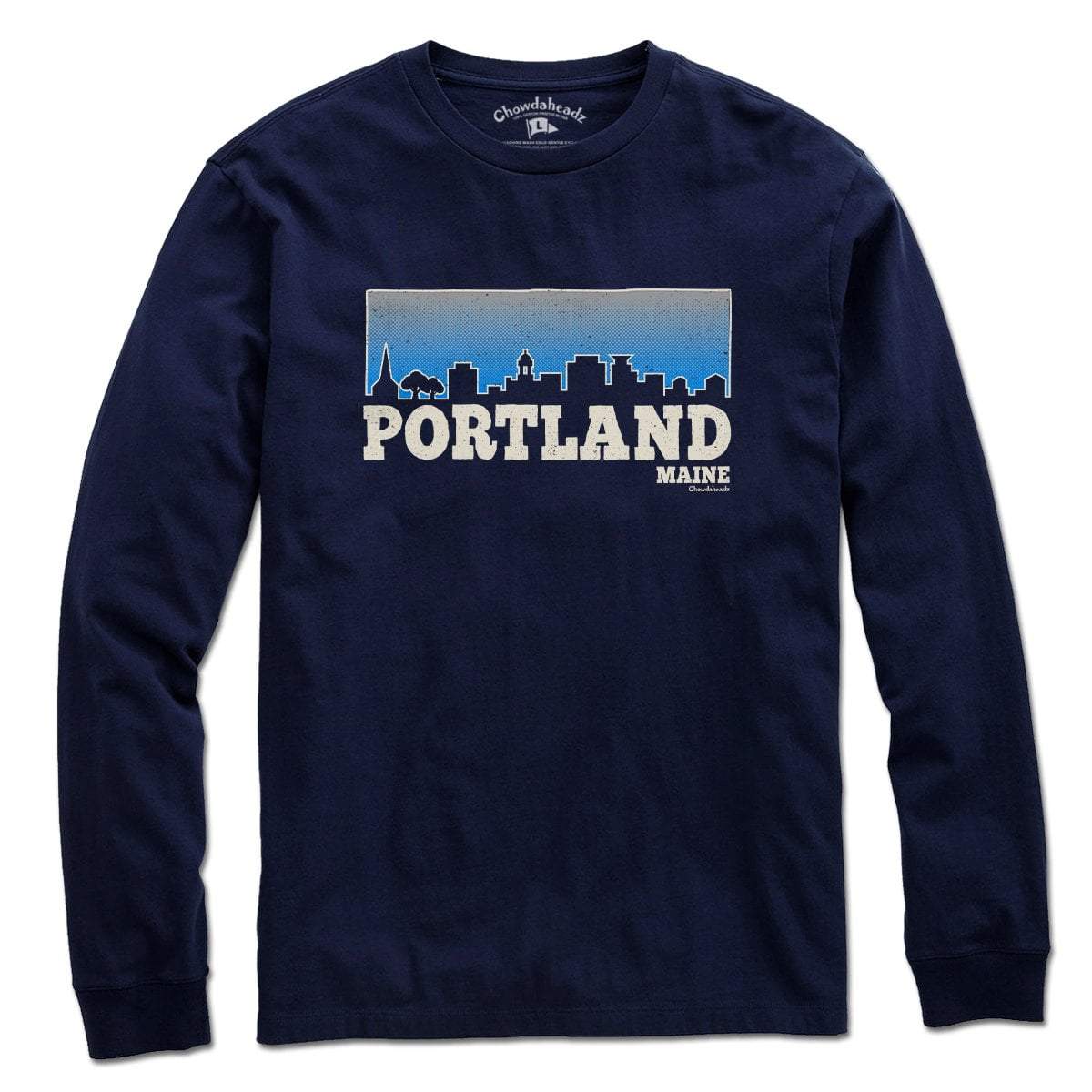 Portland Maine Skyline T-shirt - Chowdaheadz