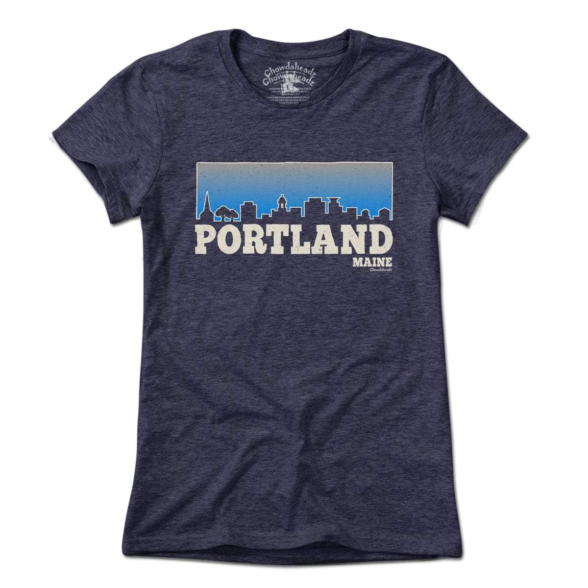 Portland Maine Skyline T-shirt - Chowdaheadz