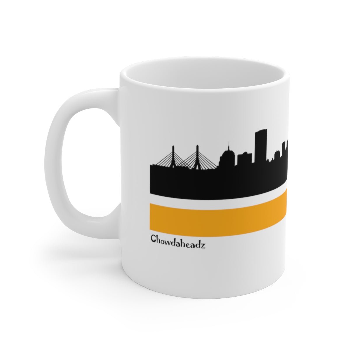 Boston B Black & Gold Sideline 11oz Coffee Mug - Chowdaheadz